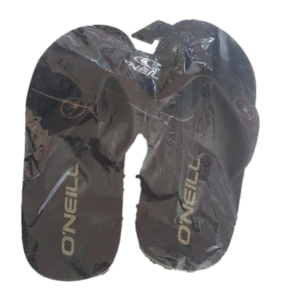 O'Neill Phluff Daddy Dark Brown Flip Flop, Size 8 Sandals